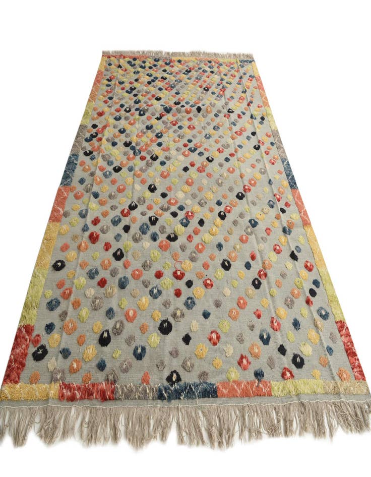 Detail image of  8' x 10' 6  Hand Knotted Moroccan Wool Rug