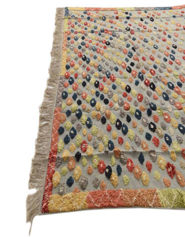 Detail image of  8' x 10' 6  Hand Knotted Moroccan Wool Rug