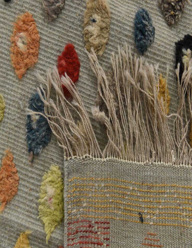 Detail image of  8' x 10' 6  Hand Knotted Moroccan Wool Rug