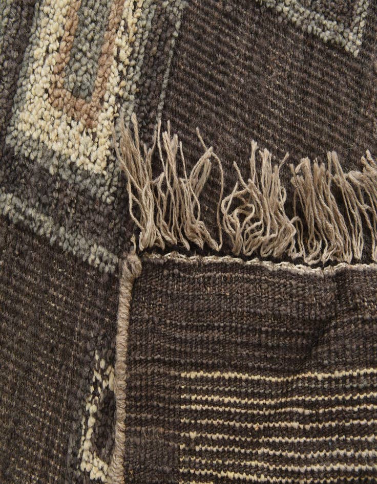 Detail image of  9' x 12' 3  Hand Knotted Moroccan Wool Rug