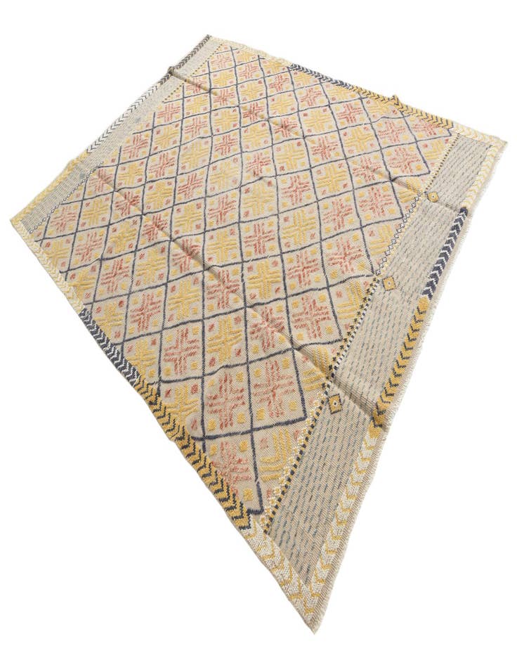 Detail image of 8' x 10' 4 Hand Knotted Moroccan Wool Rug