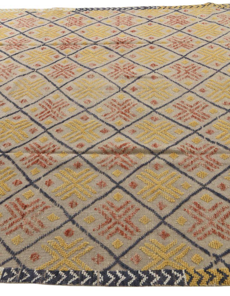 Detail image of 8' x 10' 4 Hand Knotted Moroccan Wool Rug