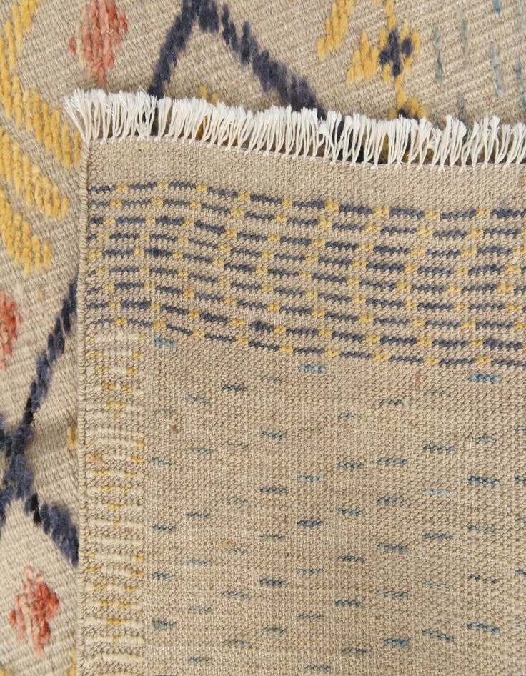 Detail image of 8' x 10' 4 Hand Knotted Moroccan Wool Rug