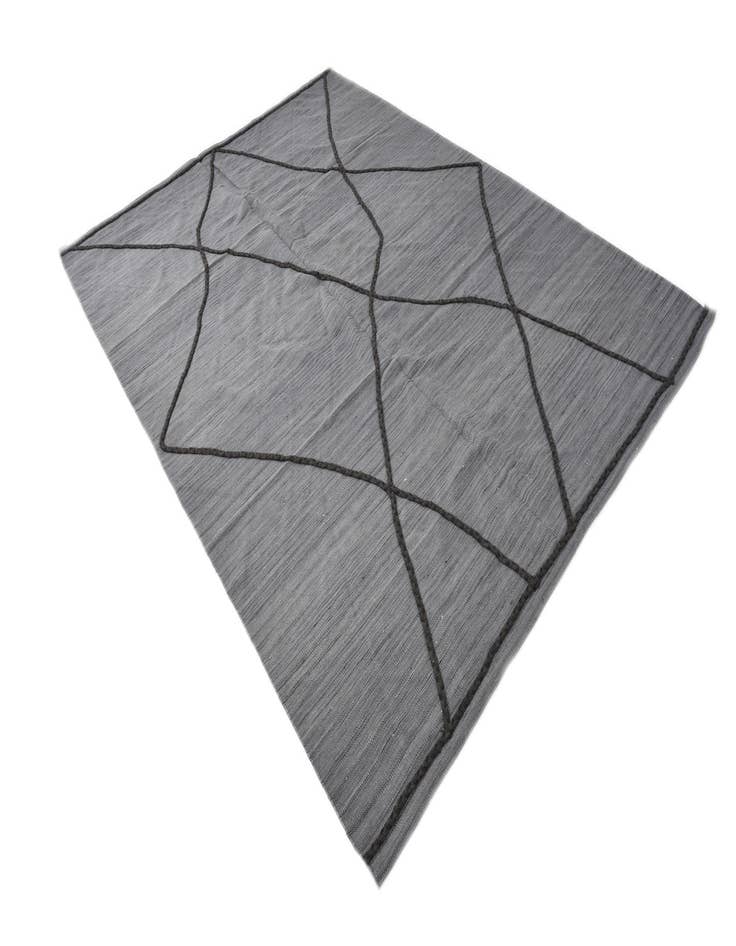 Detail image of  6' 11 x 9' 6  Hand Knotted Moroccan Wool Rug