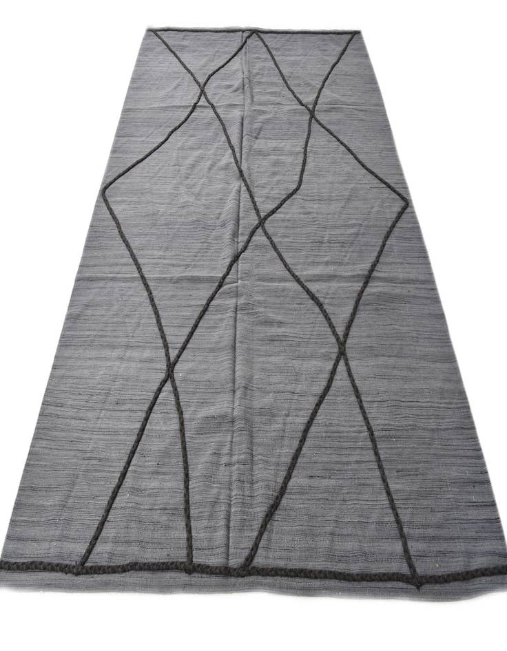 Detail image of  6' 11 x 9' 6  Hand Knotted Moroccan Wool Rug