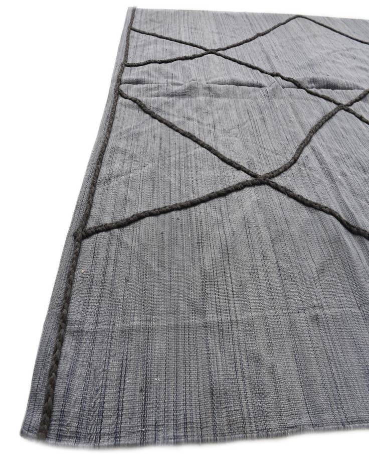 Detail image of  6' 11 x 9' 6  Hand Knotted Moroccan Wool Rug