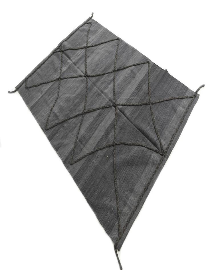 Detail image of  4' 9 x 6' 6  Hand Knotted Moroccan Wool Rug