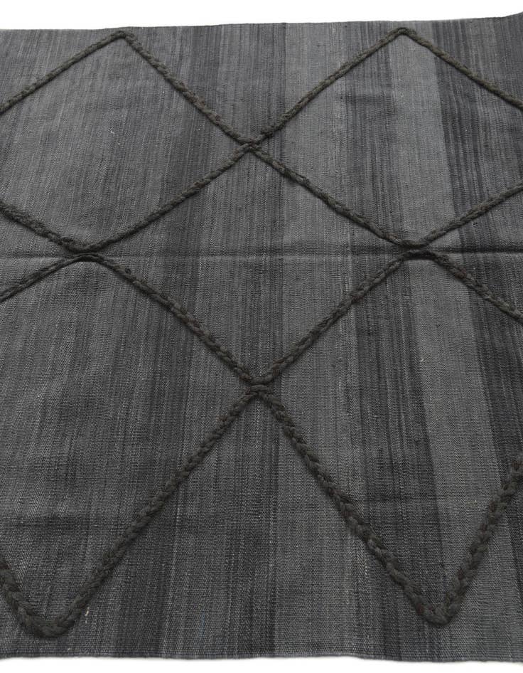 Detail image of  4' 9 x 6' 6  Hand Knotted Moroccan Wool Rug