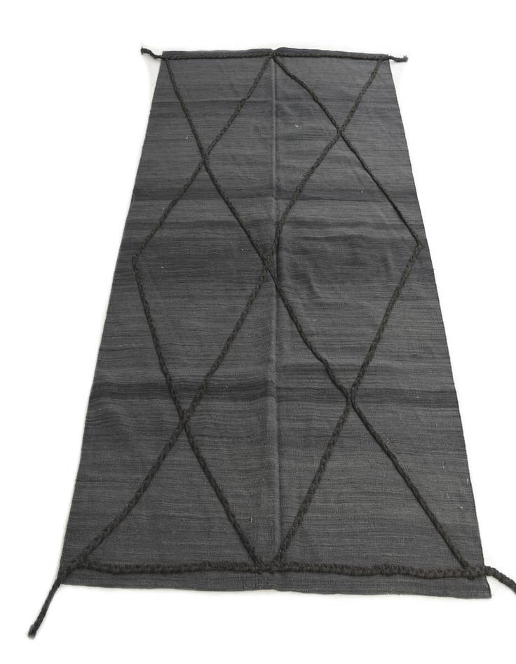 Detail image of  4' 9 x 6' 6  Hand Knotted Moroccan Wool Rug