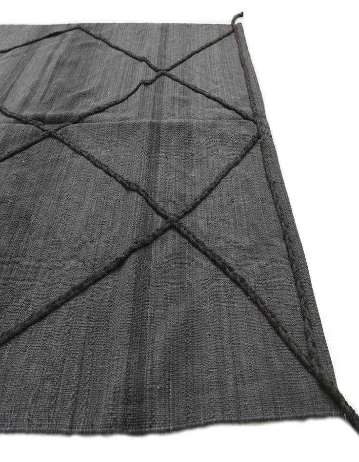 Detail image of  4' 9 x 6' 6  Hand Knotted Moroccan Wool Rug