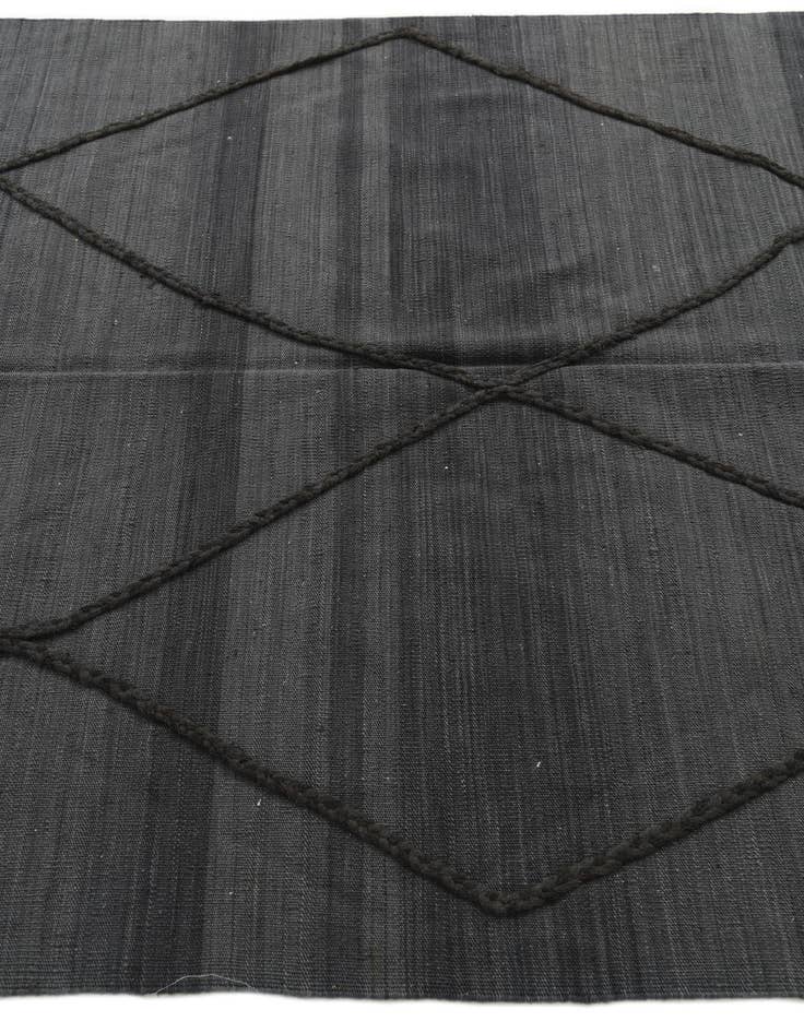 Detail image of  4' 9 x 6' 6  Hand Knotted Moroccan Wool Rug