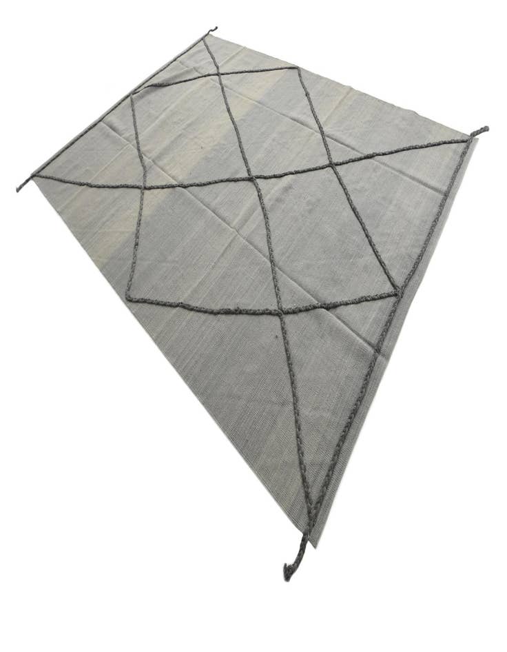 Detail image of  6' 7 x 9' 4  Hand Knotted Moroccan Wool Rug