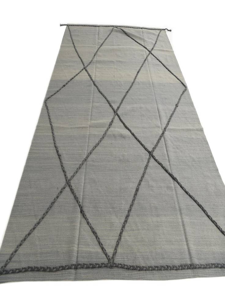 Detail image of  6' 7 x 9' 4  Hand Knotted Moroccan Wool Rug