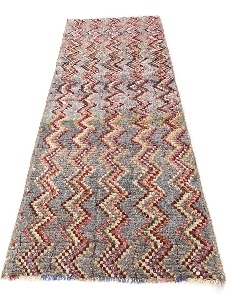 Detail image of  6' 3 x 9' 8  Hand Knotted Moroccan Wool Rug