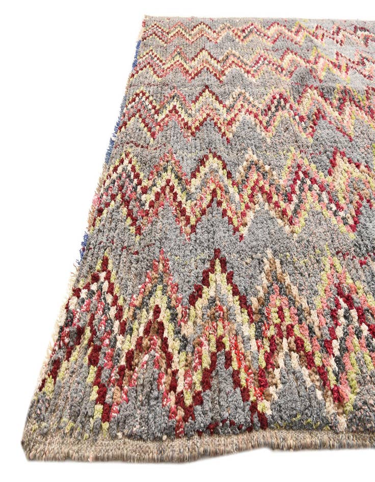 Detail image of  6' 3 x 9' 8  Hand Knotted Moroccan Wool Rug