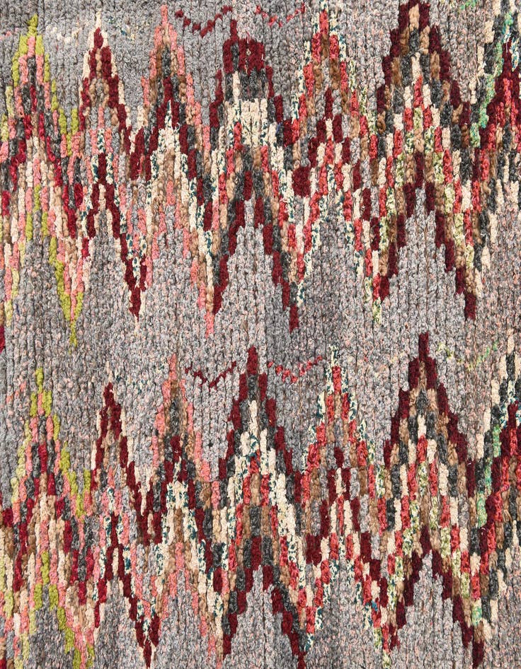 Detail image of  6' 3 x 9' 8  Hand Knotted Moroccan Wool Rug