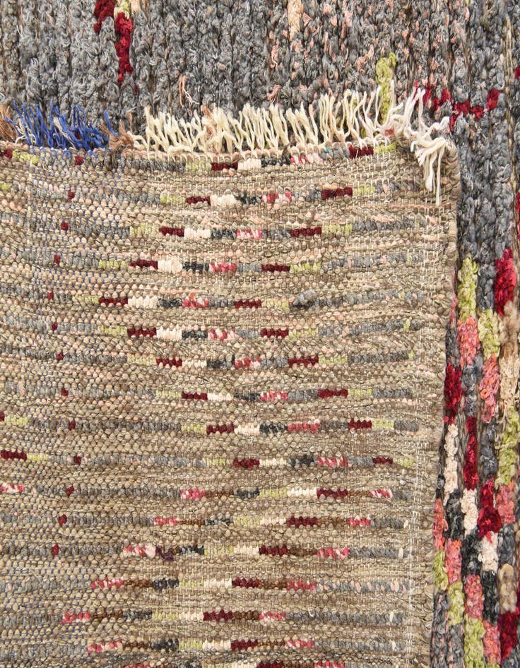 Detail image of  6' 3 x 9' 8  Hand Knotted Moroccan Wool Rug