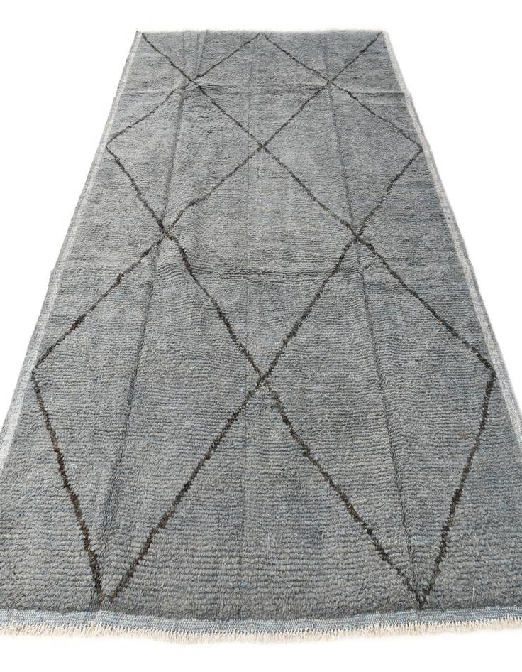 Detail image of  7' 10 x 10' 1  Hand Knotted Moroccan Wool Rug