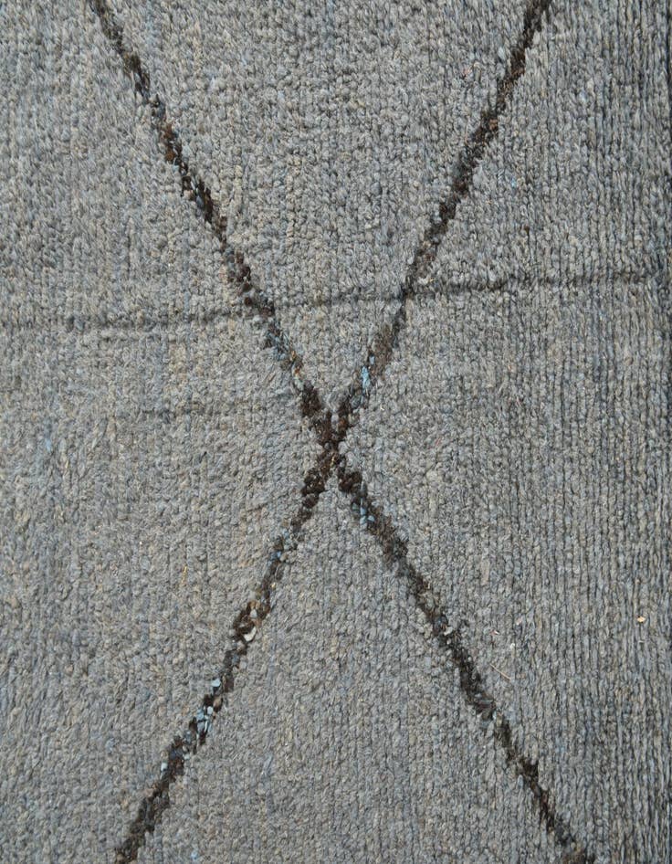 Detail image of  7' 10 x 10' 1  Hand Knotted Moroccan Wool Rug