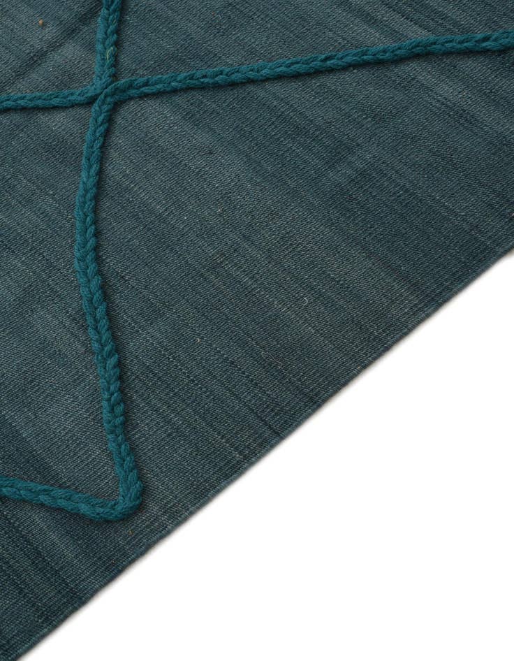 Detail image of  6' 7 x 9' 9  Hand Knotted Moroccan Wool Rug