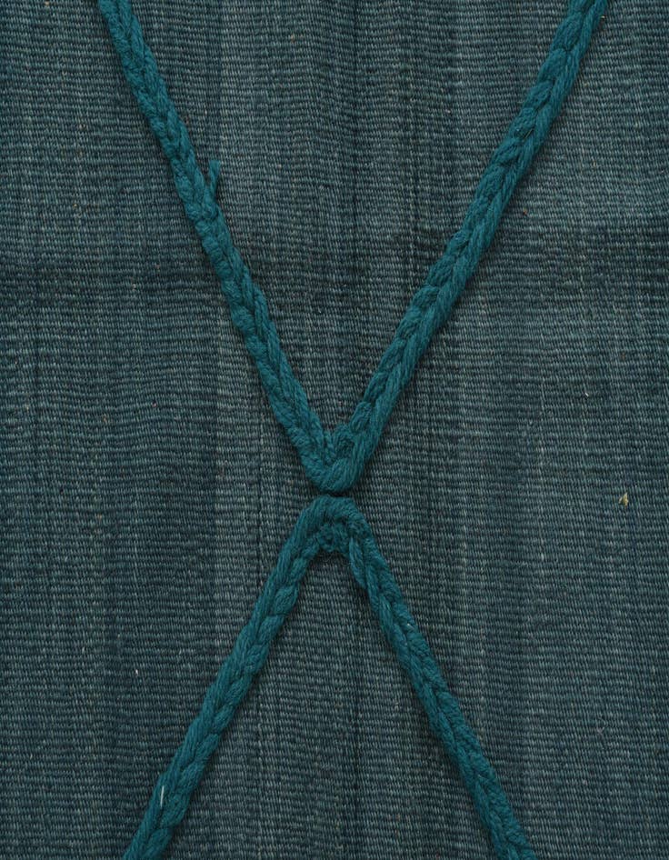 Detail image of  6' 7 x 9' 9  Hand Knotted Moroccan Wool Rug