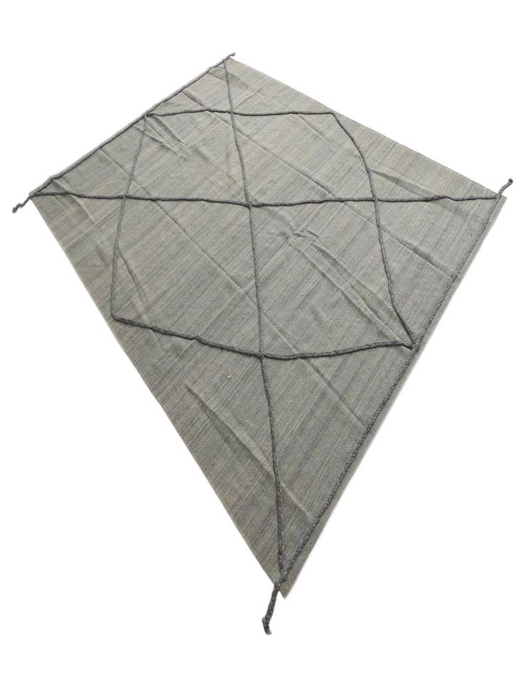 Detail image of  7' 4 x 9' 9  Hand Knotted Moroccan Wool Rug