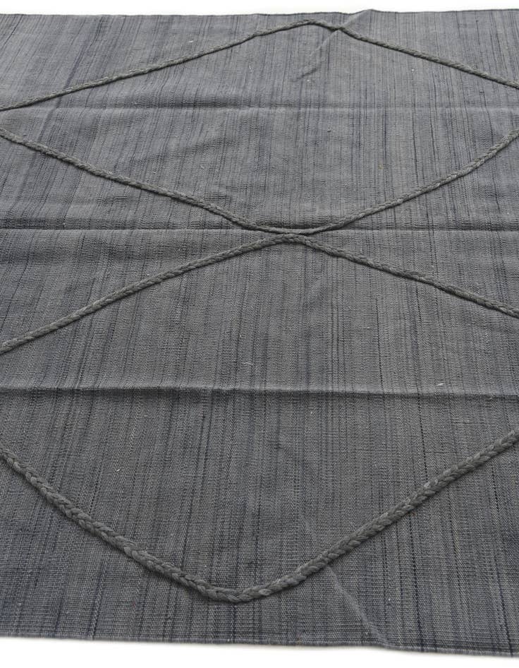 Detail image of  5' 9 x 7' 10  Hand Knotted Moroccan Wool Rug