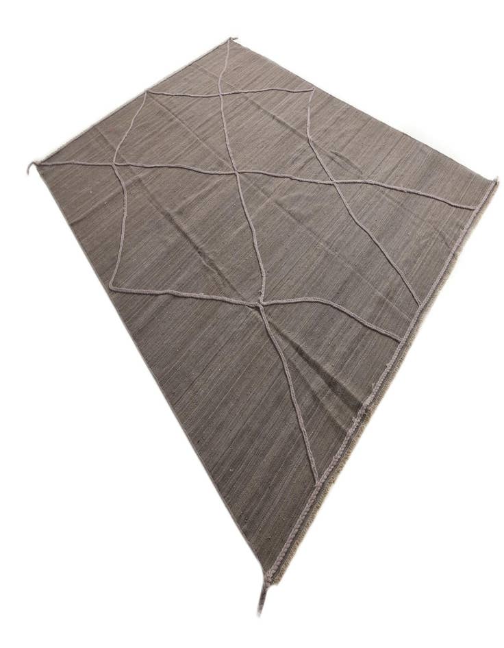 Detail image of  8' 2 x 11'  Hand Knotted Moroccan Wool Rug