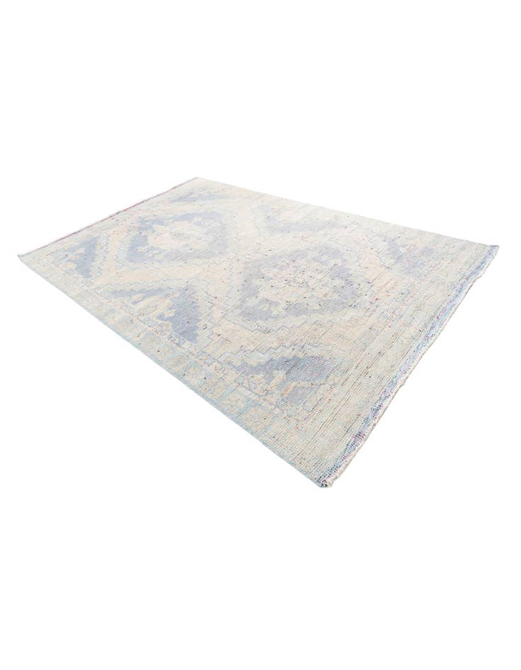 Detail image of  5' 10 x 8' 10  Hand Knotted Moroccan Wool Rug