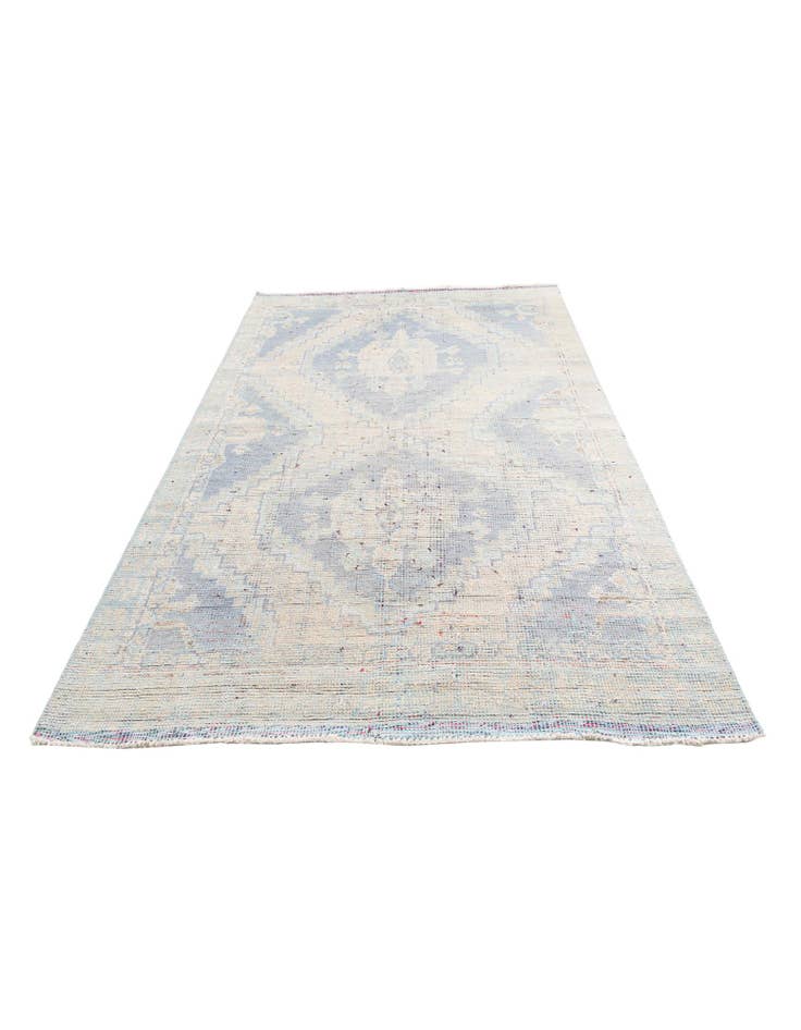 Detail image of  5' 10 x 8' 10  Hand Knotted Moroccan Wool Rug