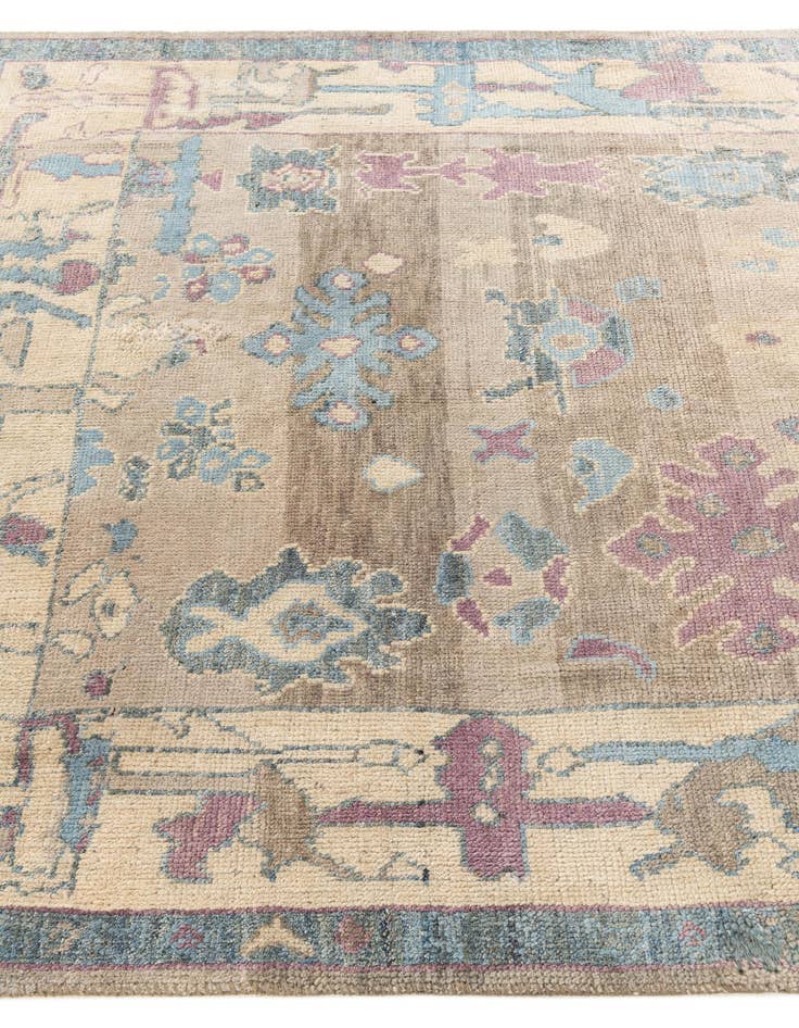 Detail image of  5' 5 x 7' 1  Hand Knotted Moroccan Wool Rug