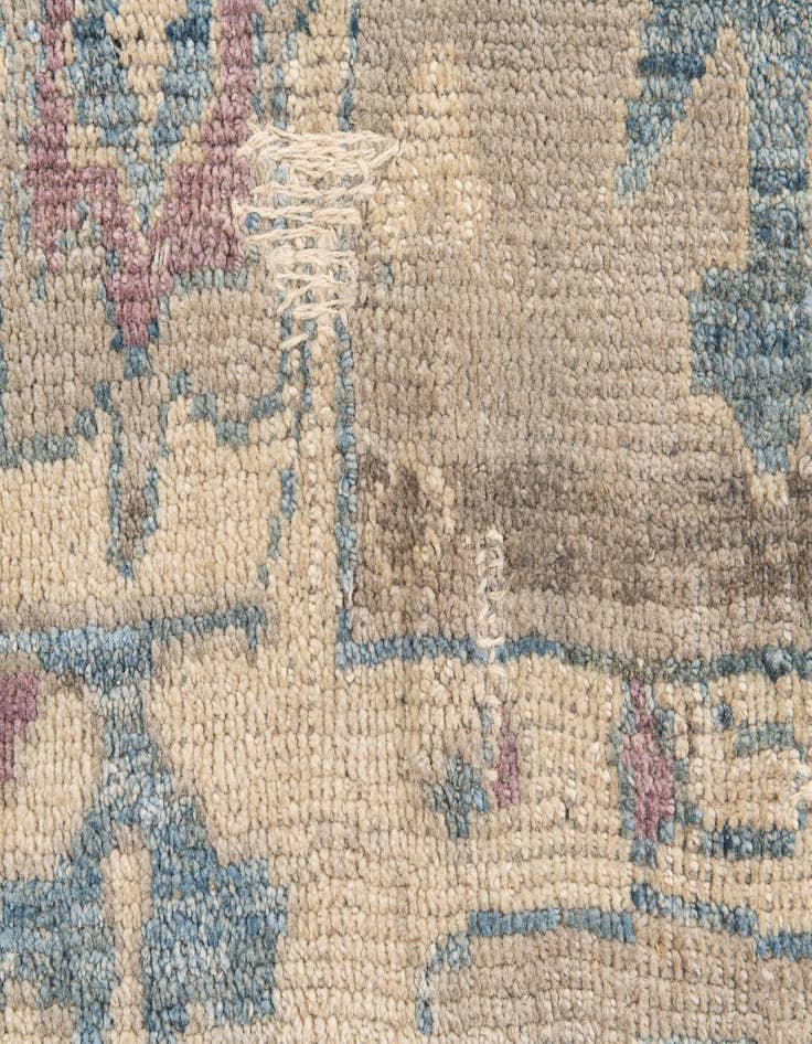 Detail image of  5' 5 x 7' 1  Hand Knotted Moroccan Wool Rug