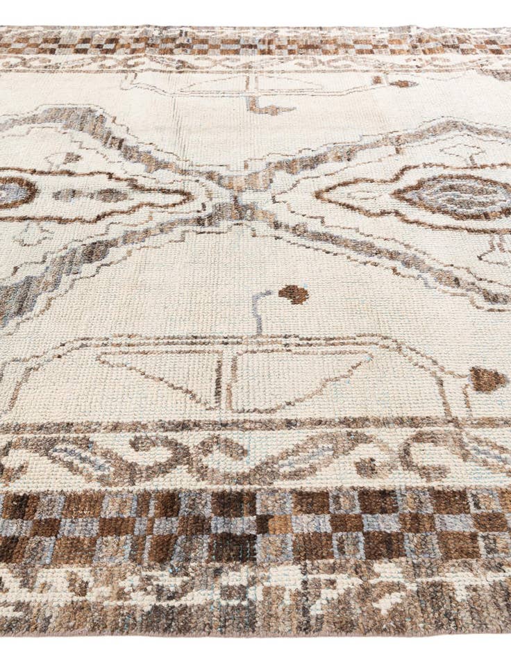 Detail image of  7' 10 x 10' 5  Hand Knotted Moroccan Wool Rug