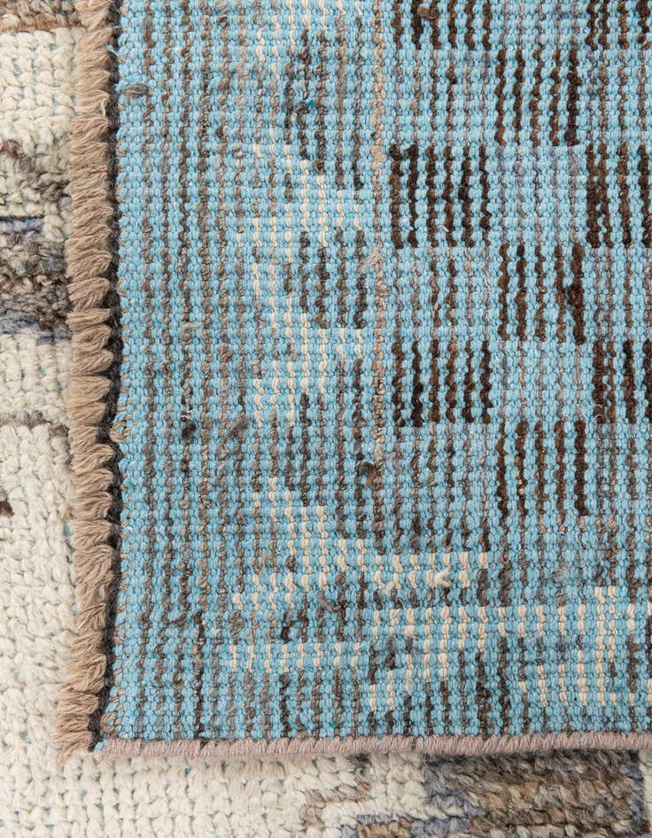 Detail image of  7' 10 x 10' 5  Hand Knotted Moroccan Wool Rug