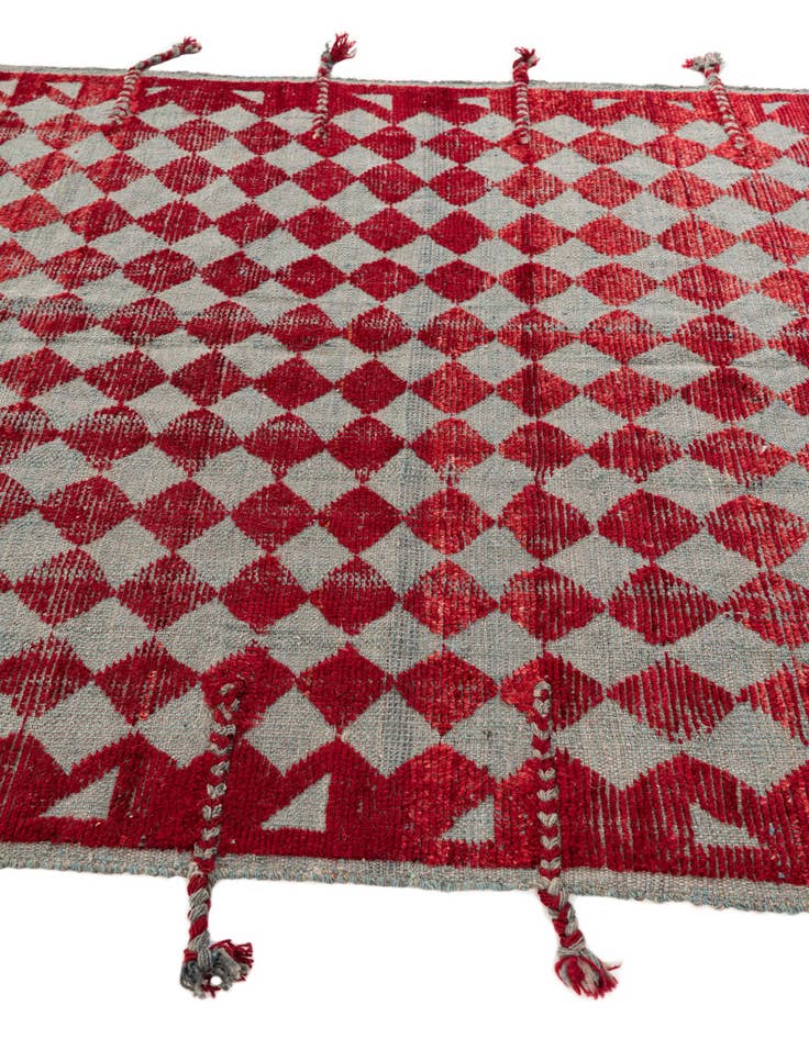 Detail image of  5' x 7' 4  Hand Knotted Moroccan Wool Rug