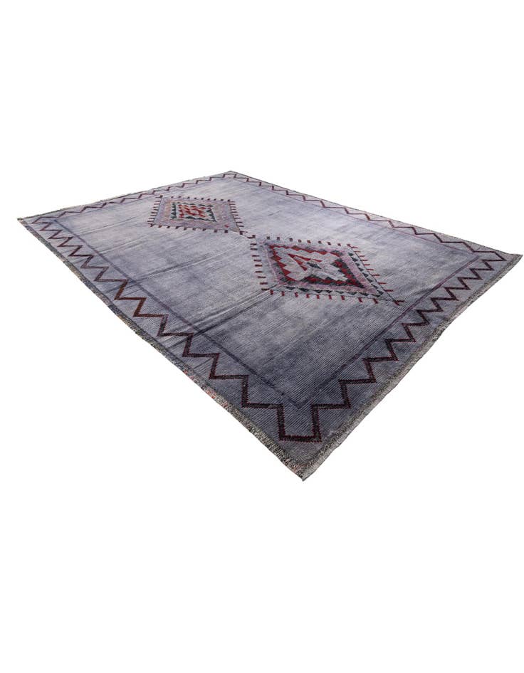 Detail image of  9' x 12'  Hand Knotted Moroccan Wool Rug