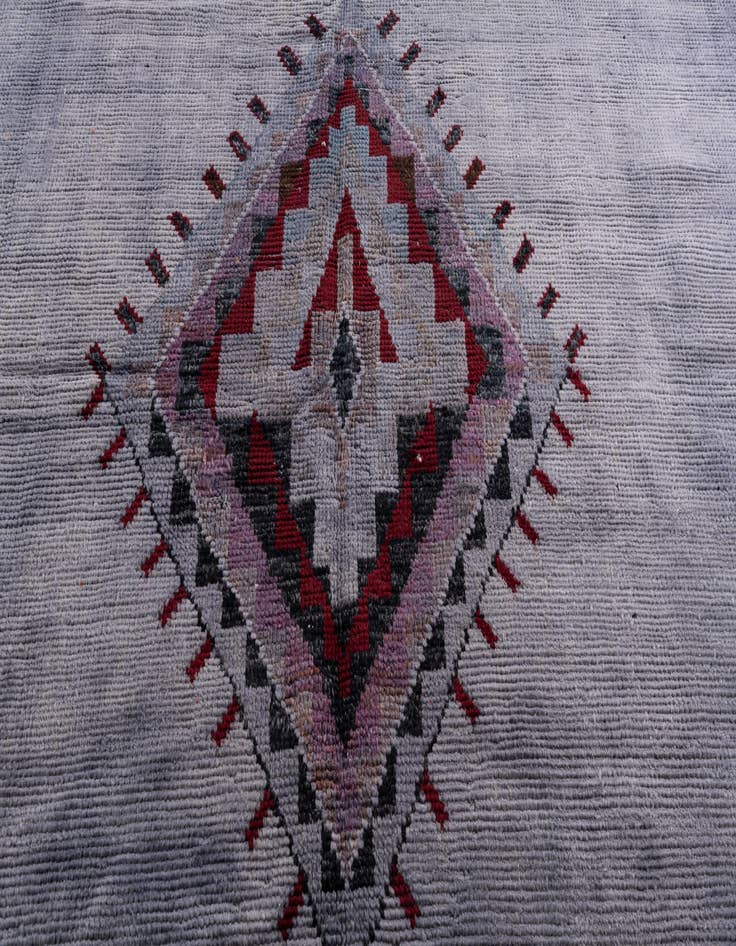 Detail image of  9' x 12'  Hand Knotted Moroccan Wool Rug