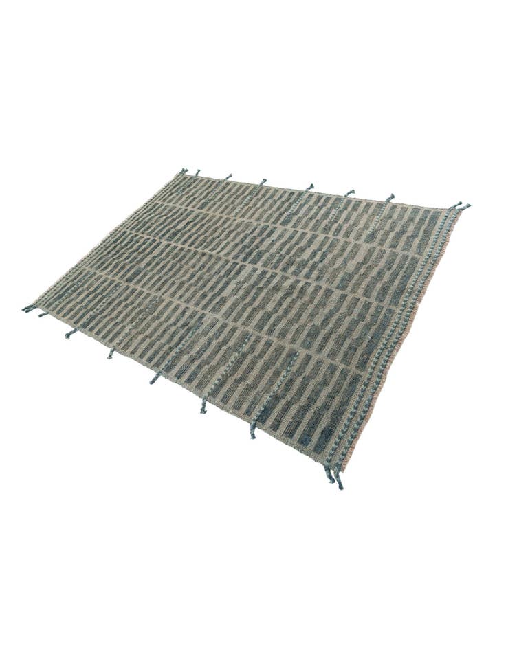 Detail image of  5' 2 x 7'  Hand Knotted Moroccan Wool Rug