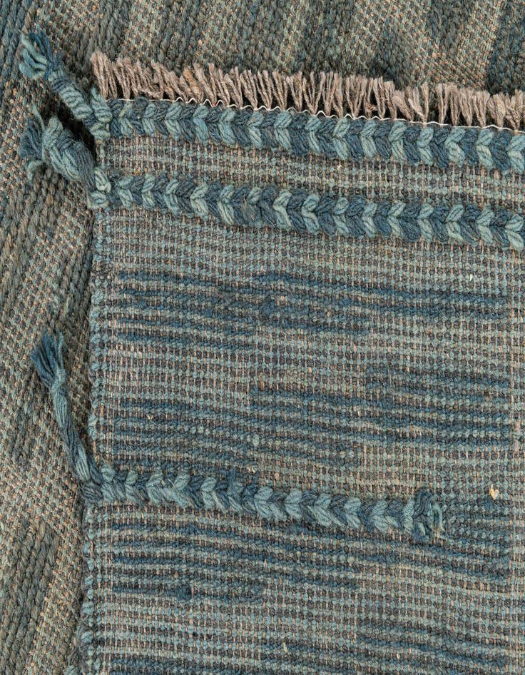 Detail image of  5' 2 x 7'  Hand Knotted Moroccan Wool Rug