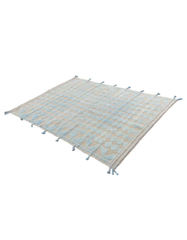 Detail image of  5' 2 x 7' 1  Hand Knotted Moroccan Wool Rug