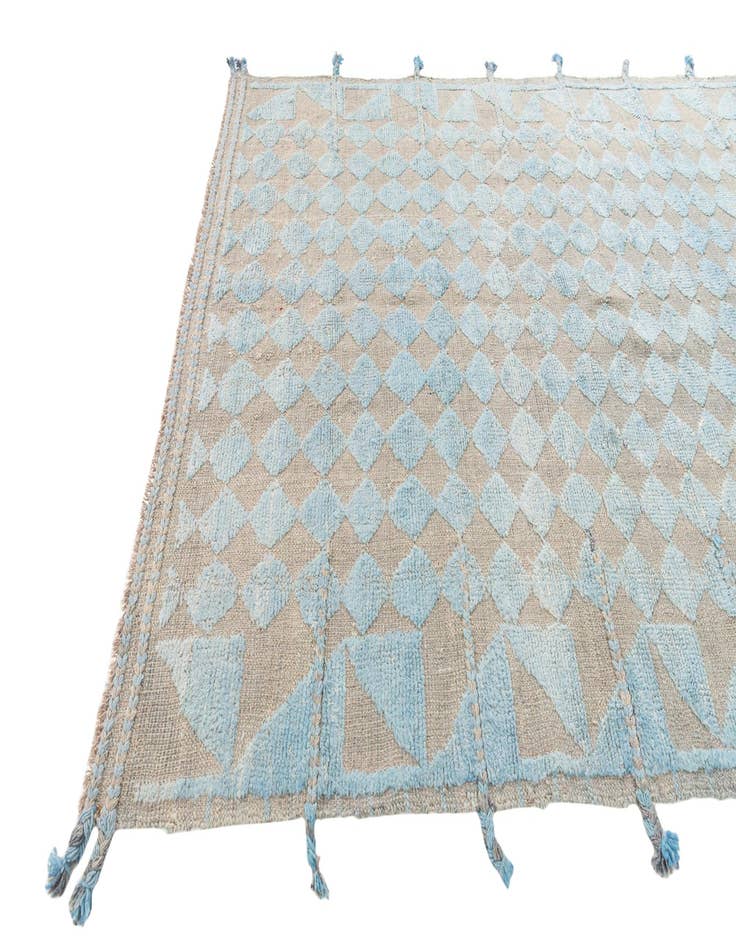 Detail image of  5' 2 x 7' 1  Hand Knotted Moroccan Wool Rug