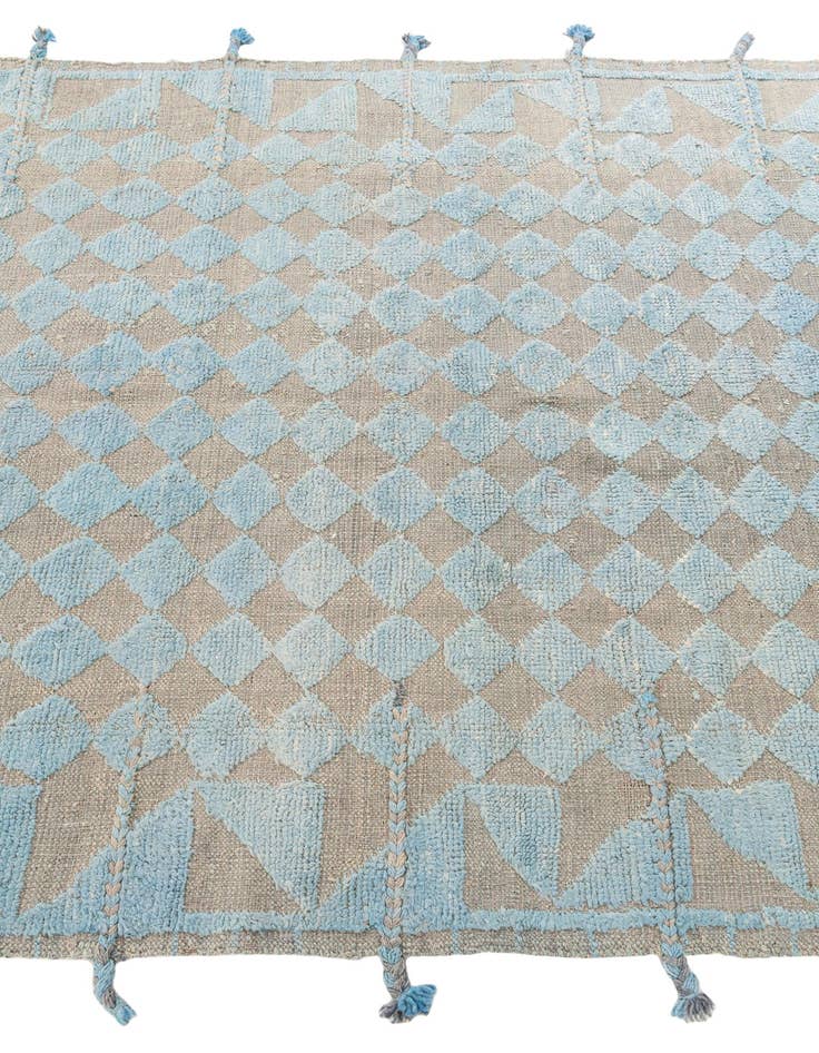 Detail image of  5' 2 x 7' 1  Hand Knotted Moroccan Wool Rug