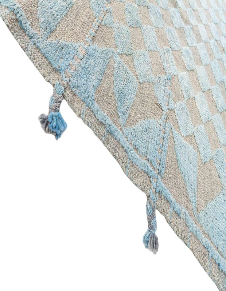 Detail image of  5' 2 x 7' 1  Hand Knotted Moroccan Wool Rug