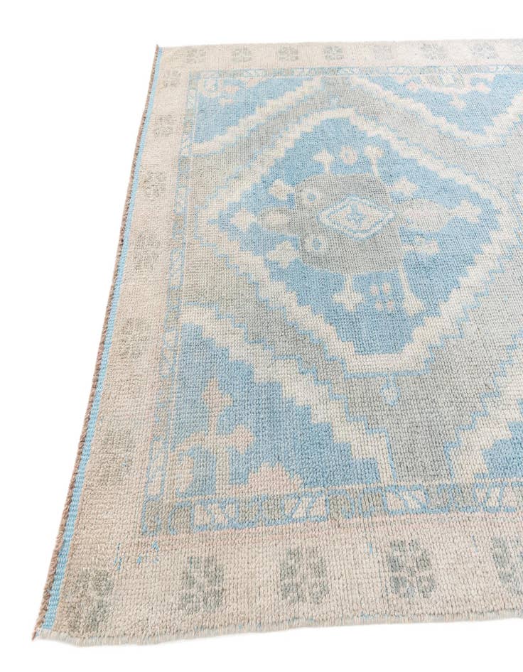 Detail image of  6' 7 x 9' 7  Hand Knotted Moroccan Wool Rug