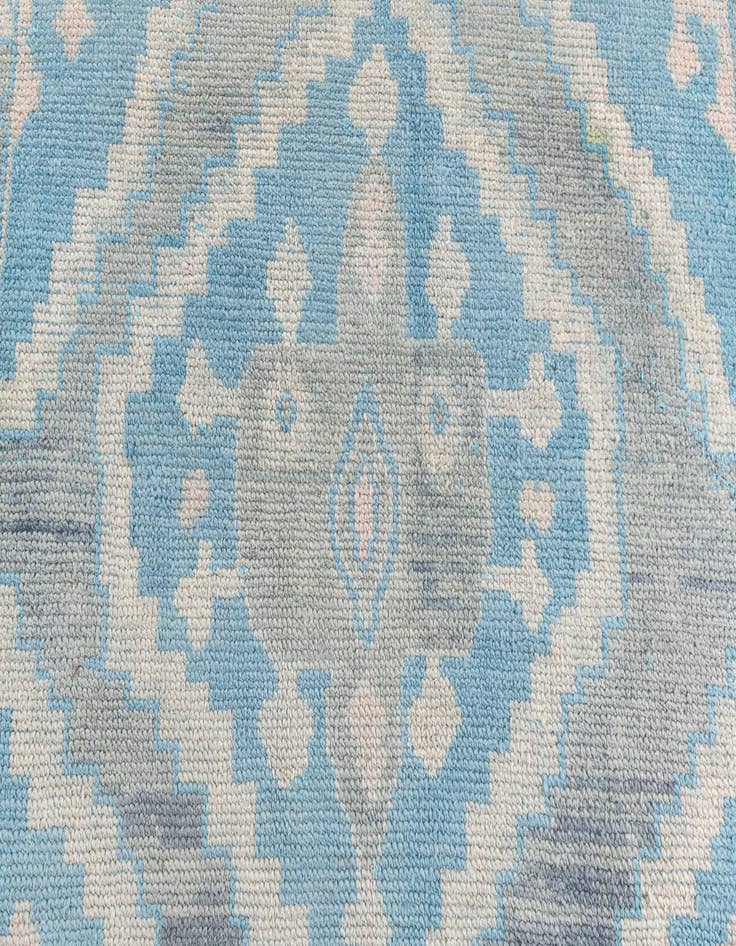 Detail image of  6' 7 x 9' 7  Hand Knotted Moroccan Wool Rug