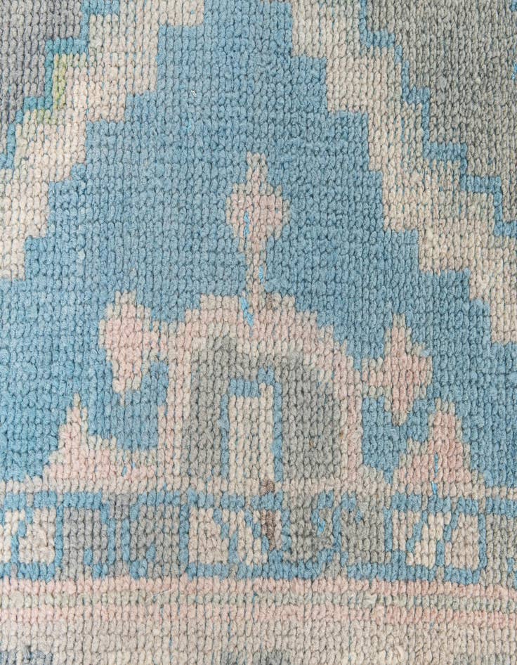 Detail image of  6' 7 x 9' 7  Hand Knotted Moroccan Wool Rug