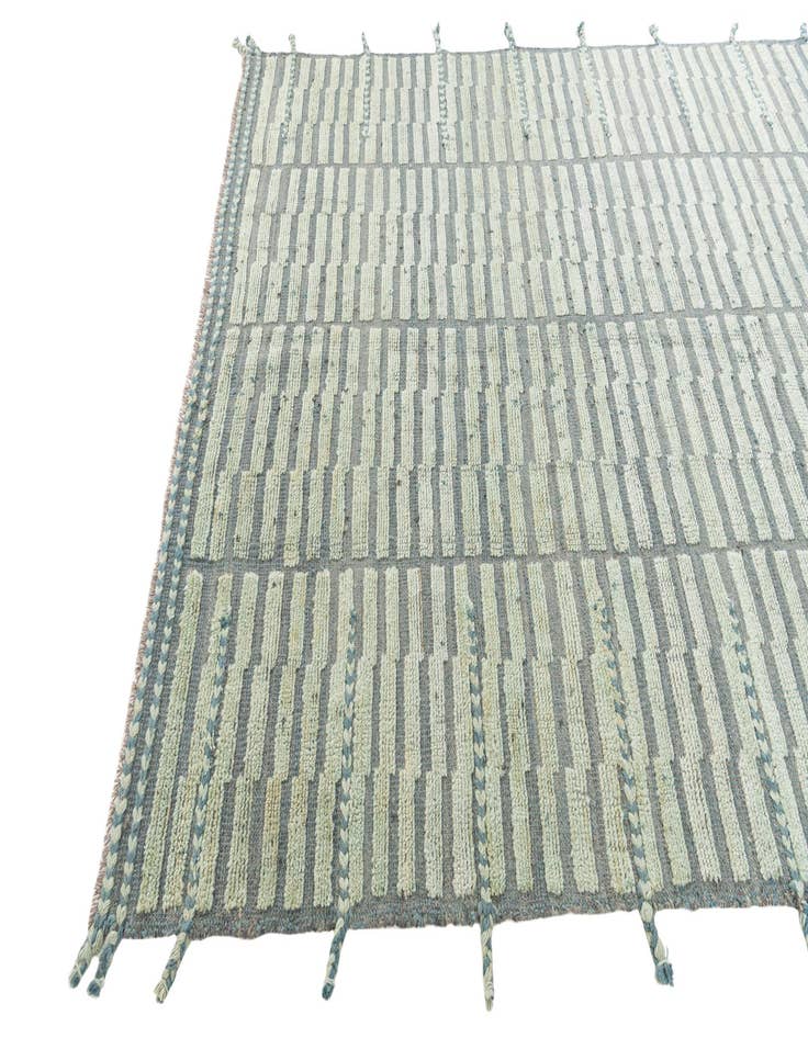 Detail image of  5' 9 x 8' 2  Hand Knotted Moroccan Wool Rug