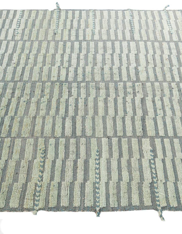 Detail image of  5' 9 x 8' 2  Hand Knotted Moroccan Wool Rug