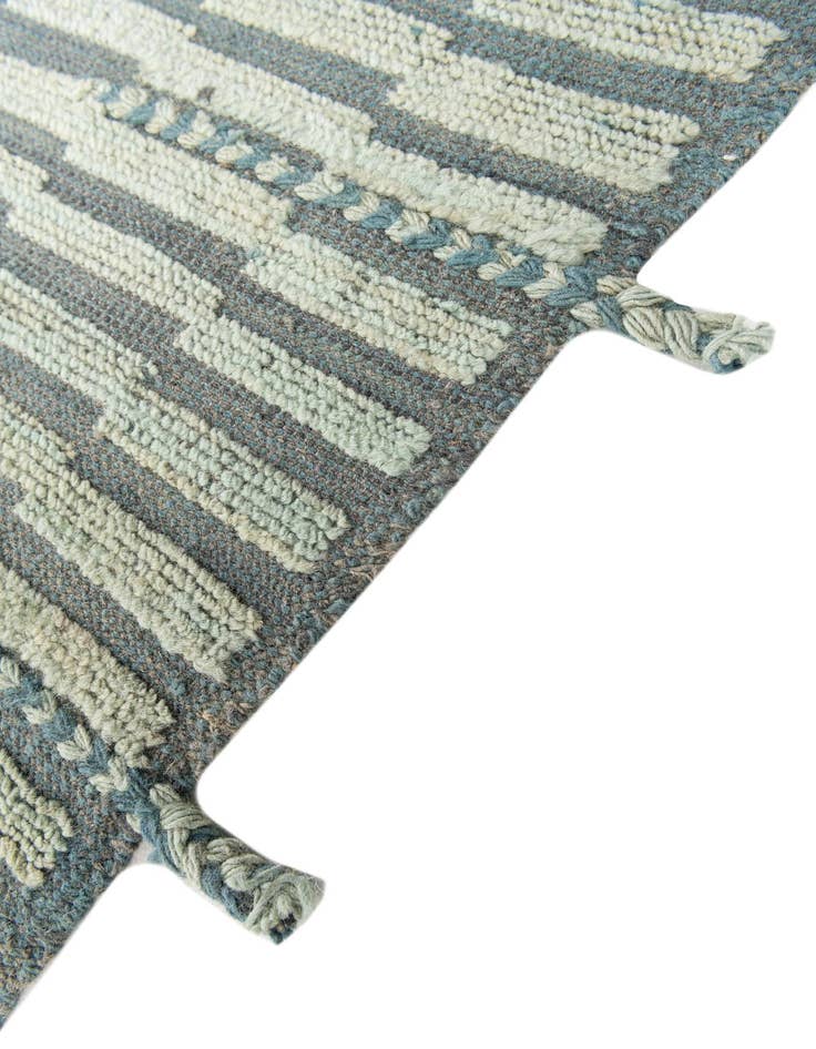 Detail image of  5' 9 x 8' 2  Hand Knotted Moroccan Wool Rug