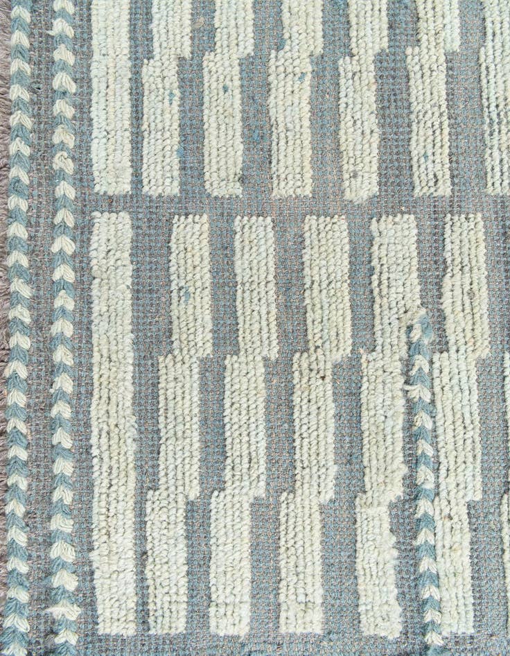 Detail image of  5' 9 x 8' 2  Hand Knotted Moroccan Wool Rug